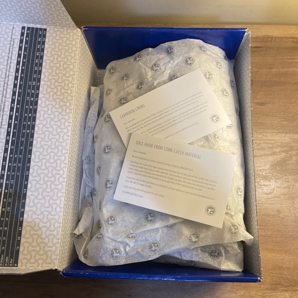 Birkenstock Buckley Shearling in Navy Blue with Silver Hardware - Picture 12 of 15